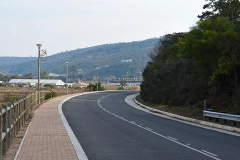 Bend In The Road Going To Town Stock Photos