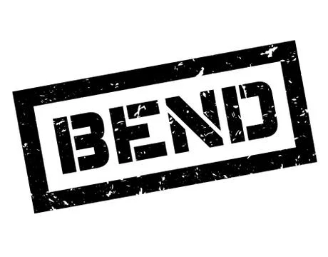Bend rubber stamp Illustrazione stock