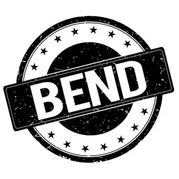BEND stamp sign black. Stock Illustration