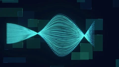 Bend workflow data ai tech bg able to loop endless Stock Footage 347052335