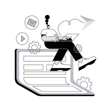 Bendable device technology abstract concept vector illustration. Stock Illustration