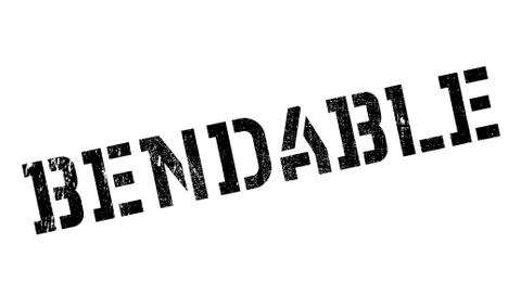 Bendable rubber stamp Illustrazione stock