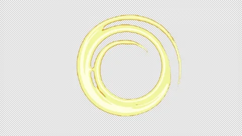 Bending Fire 2D Animation with Alpha Channel Stock Footage 219107533