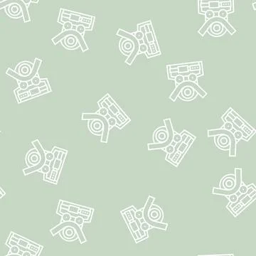 Bending machine line seamless pattern Illustrazione stock