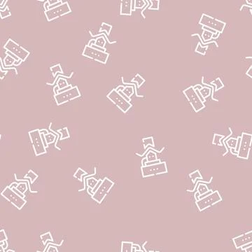 Bending of metals line vector seamless pattern Stock Illustration