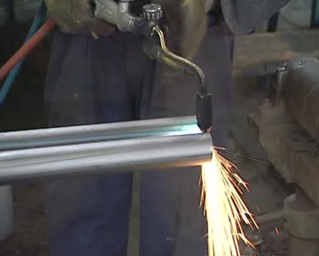 Bending pipes Stock Footage 10718113