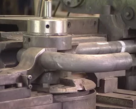 Bending pipes Stock Footage 10718120