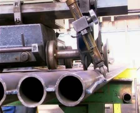 Bending pipes Stock Footage 10718155