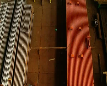 Bending pipes Stock Footage 10718196