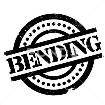 Bending rubber stamp Stock Illustration
