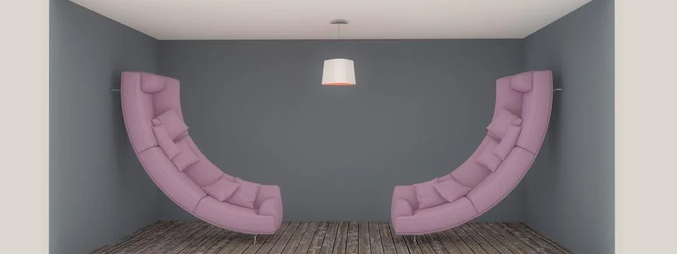 Bending sofas 스톡 일러스트