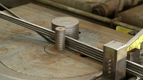 Bending Steels Stock Footage 33836150