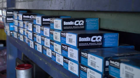 Bendix brake pads Stock Footage 35089750