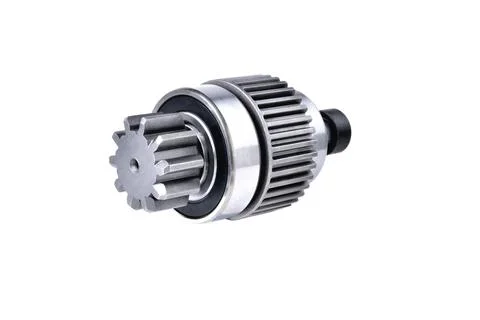 Bendix, car starter detail  isolate on white background Stock Photos