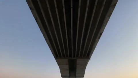 Beneath the 15th Street bridge Stock Footage 172128089