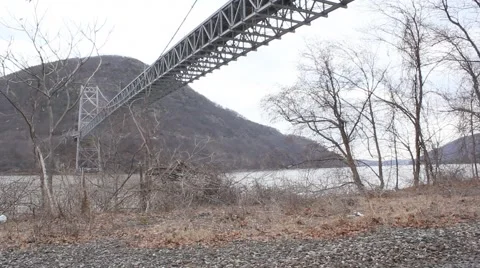 Beneath BM bridge 01 Stock Footage 1340910