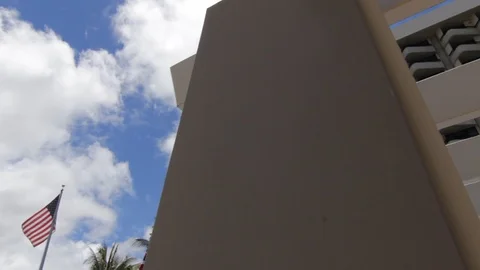 Beneath A Building Stock Footage 104790327