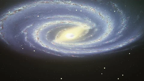 Beneath the Galaxy 24 fps Version Stock Footage 169356397