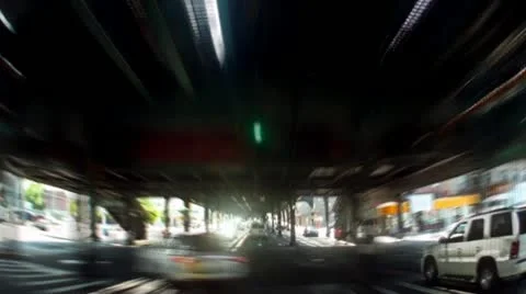 Beneath Queens Elevated Train Tracks 動画素材 11401836