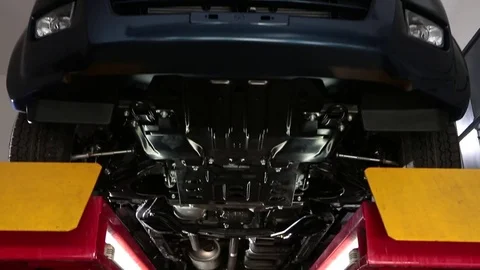 Beneath truck Stock Footage 77048745