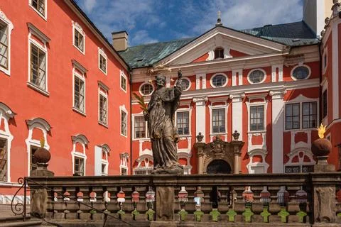 The Benedictine monastery Stock Photos