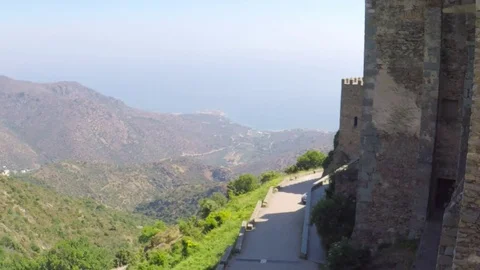 Benedictine monastery of Sant Pere de Rodes, Catalonia, Spain. Video stock 77456537