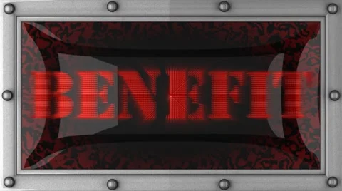 Benefit on led 動画素材 8666397