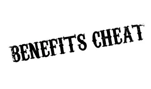 Benefits Cheat rubber stamp イラスト素材