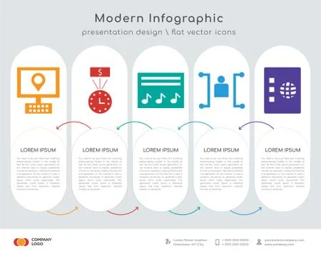 Benefits of computer infographics design Stock Illustration