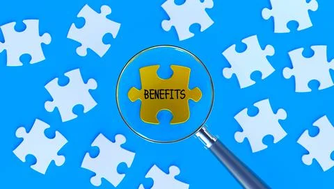 Benefits gold Stock Photos