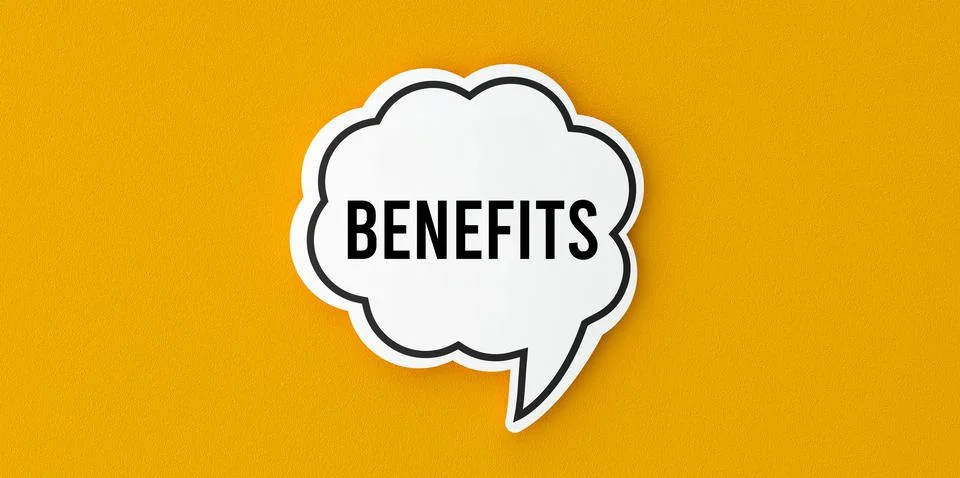 BENEFITS Stock Illustration