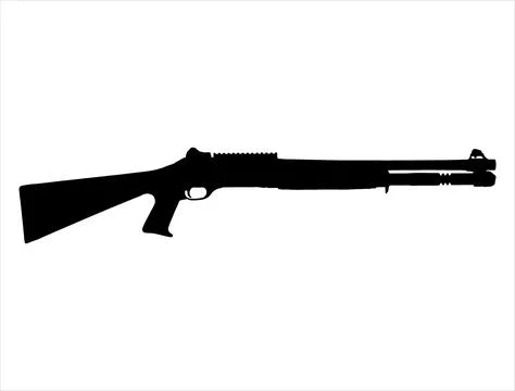 Benelli silhouette vector art Stock Illustration