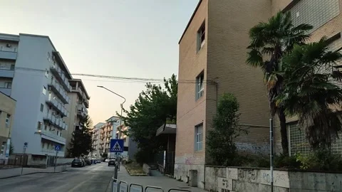 Benevento - Edifici scolastici da Via Nicola Sala Stock-Footage 302725667