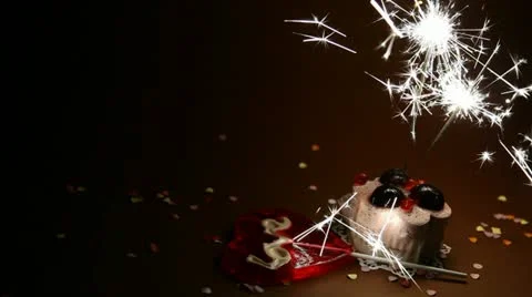 Bengal fire in the dark Stock Footage 10897095