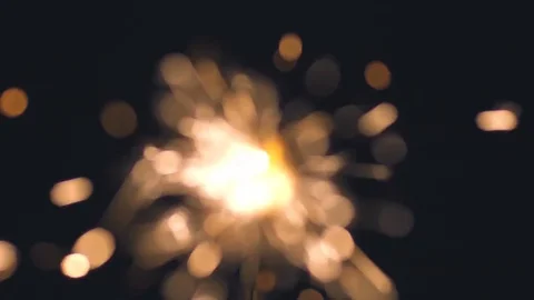 The bengal firework on the blur background. Real time capture Stock Footage 71198410