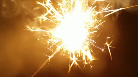 Bengal light burning with bright sparkles Video stock 12223693