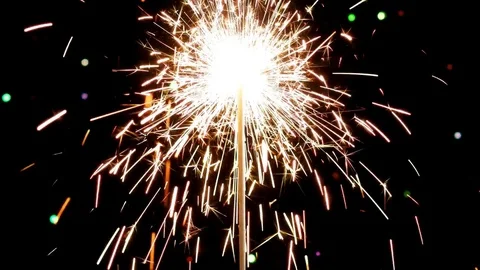 Bengal lights. Stock Footage 85398447