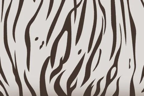 Bengal tiger stripe pattern Stock Illustration