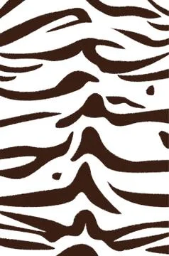 Bengal tiger stripe pattern Illustrazione stock