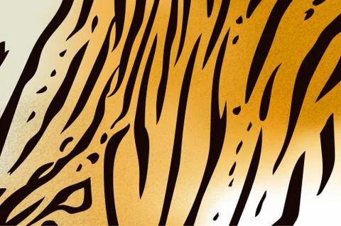 Bengal tiger stripe pattern Illustrazione stock