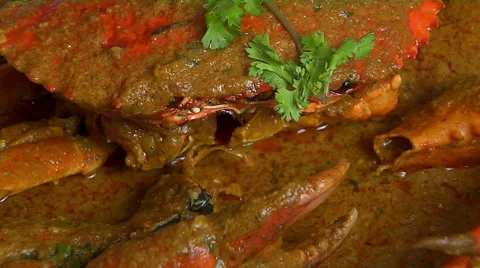 Bengali Crab Curry Stock Footage 58246242