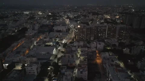 Bengaluru city skyline Stock Footage 316768652