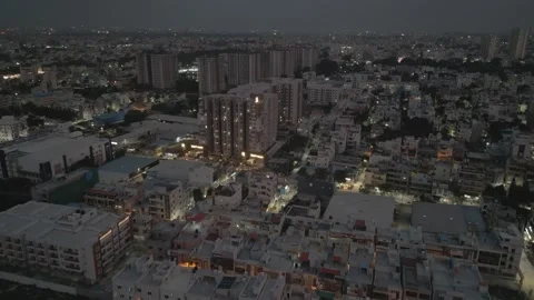 Bengaluru city skyline Stock Footage 316768744