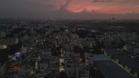Bengaluru city skyline Stock Footage 316768746