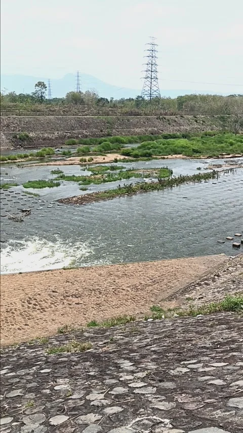 Bengawan Solo River Stock Footage 285209377