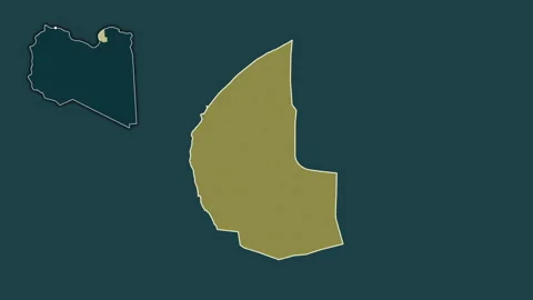 Benghazi, Libya, extruded and isolated. Pattern Stock Footage 241243257