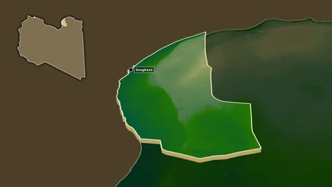 Benghazi, Libya, extruded. Physical Stock Footage 163583838
