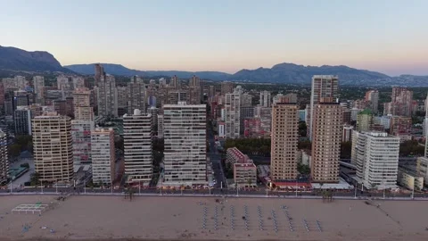 Benidorm in Alicante, Spain Stock-Footage 346378912