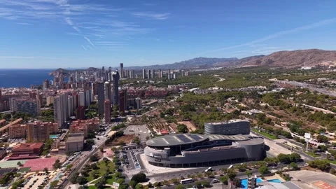 Benidorm Skyline With Modern High-Rise Buildings Stock-Footage 346199304