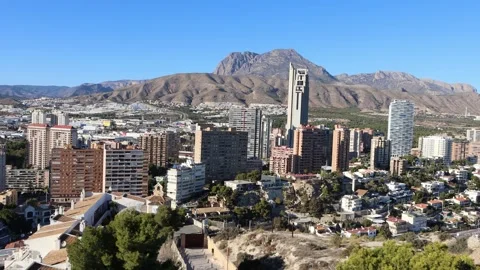 Benidorm, Spain - January 7 2024 "Beautiful weather in South Spain during t.. Stock Footage 262241667